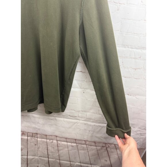 Abercrombie & Fitch Sweatshirt Mens Size XL Olive Green Distressed Grunge (READ) - Picture 9 of 13